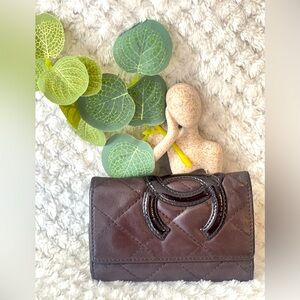 Sold! Chanel Brown Quilted Leather Keyholder